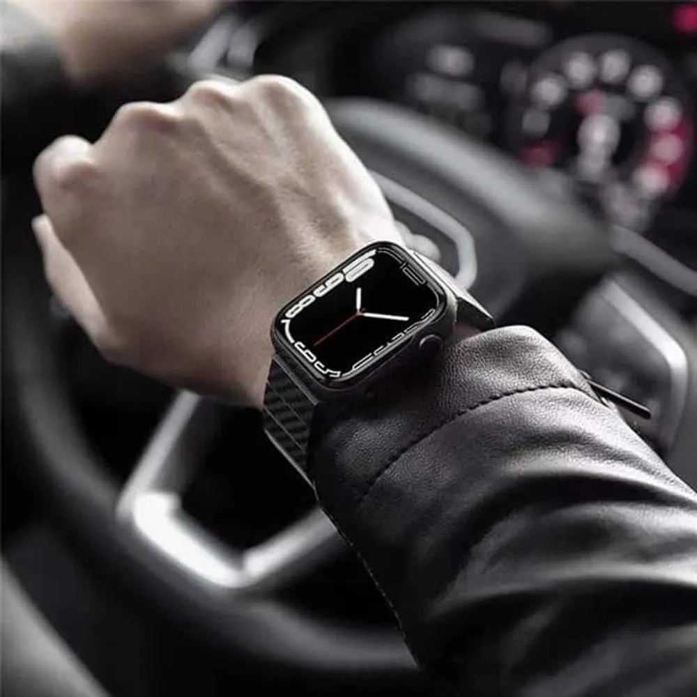 100% Carbon Fibre Strap for 38/40/41mm Apple Watch w/ Tool