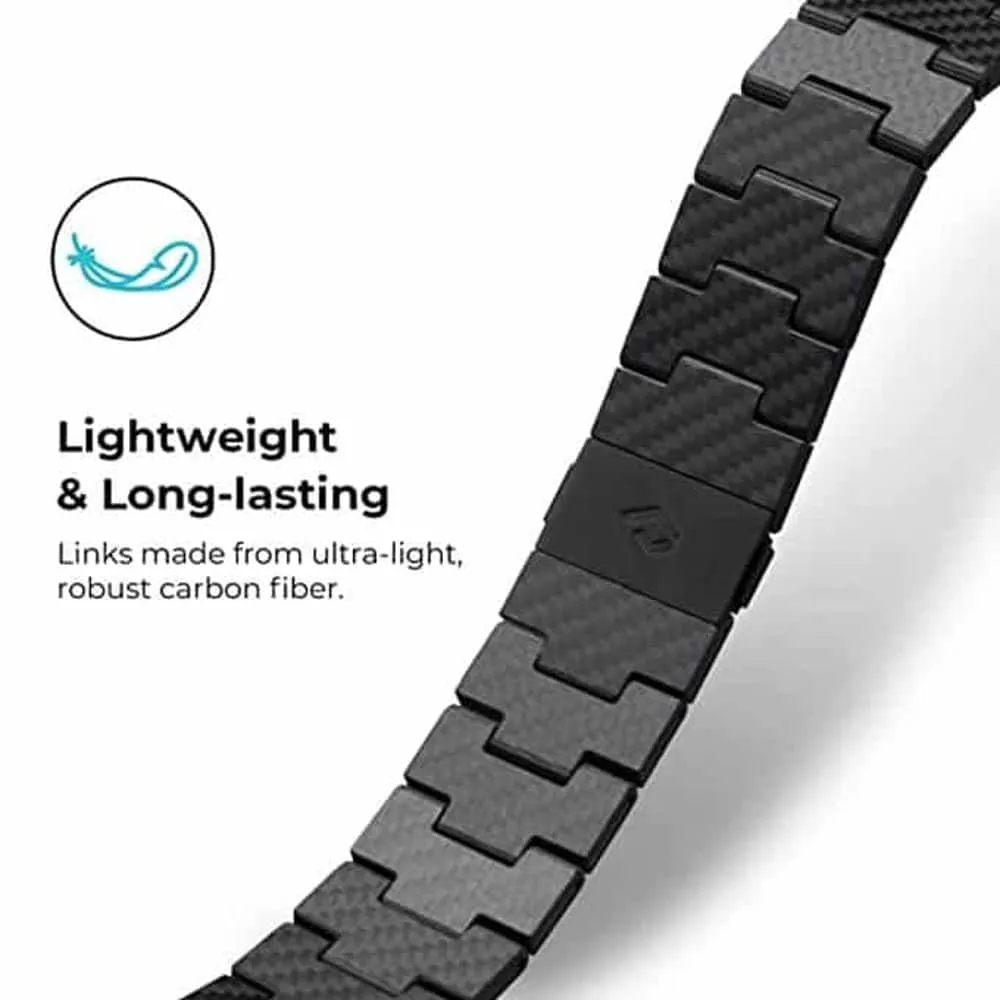 100% Carbon Fibre Strap for 38/40/41mm Apple Watch w/ Tool