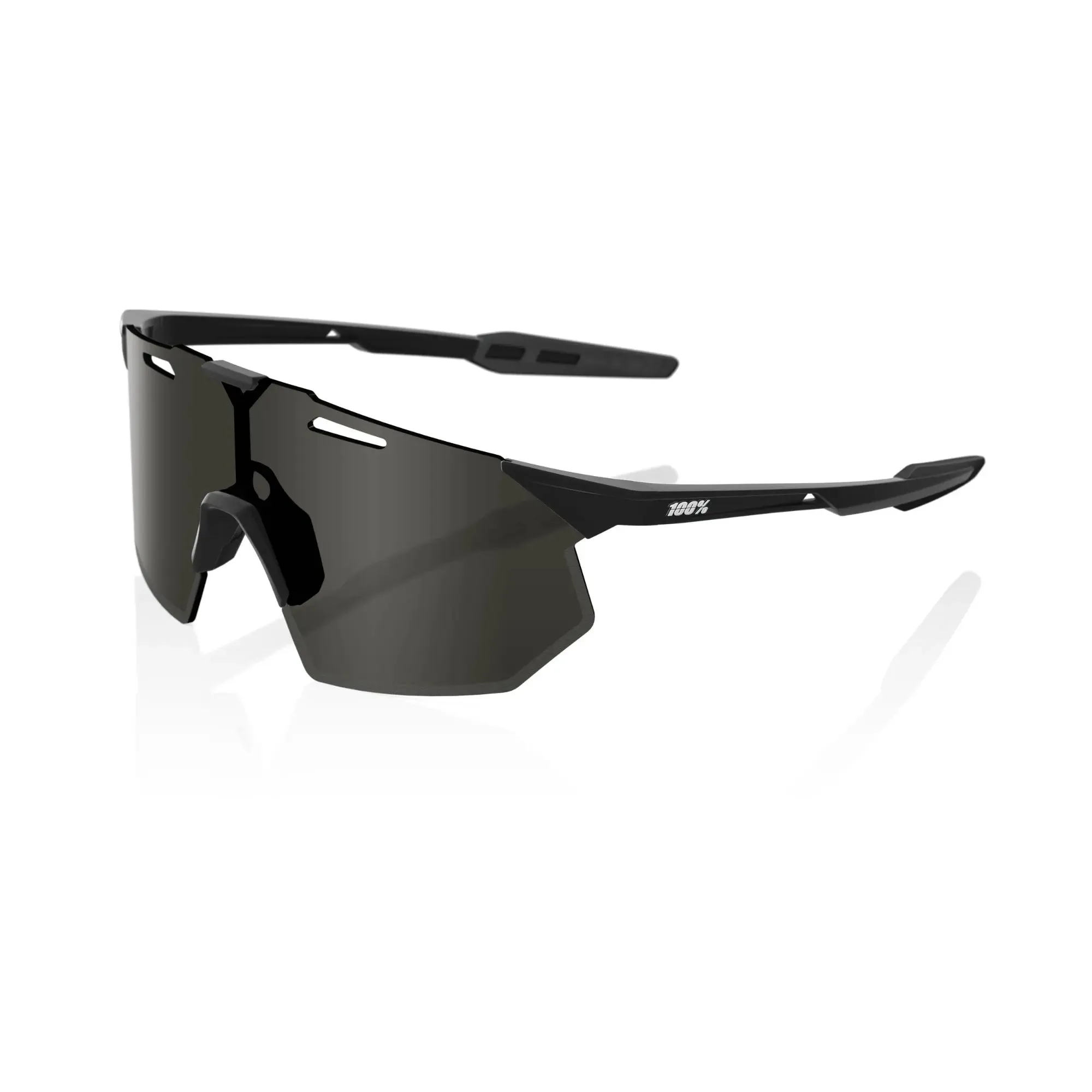 100% Hypercraft SQ Glasses Matt Black / Smoke Lens