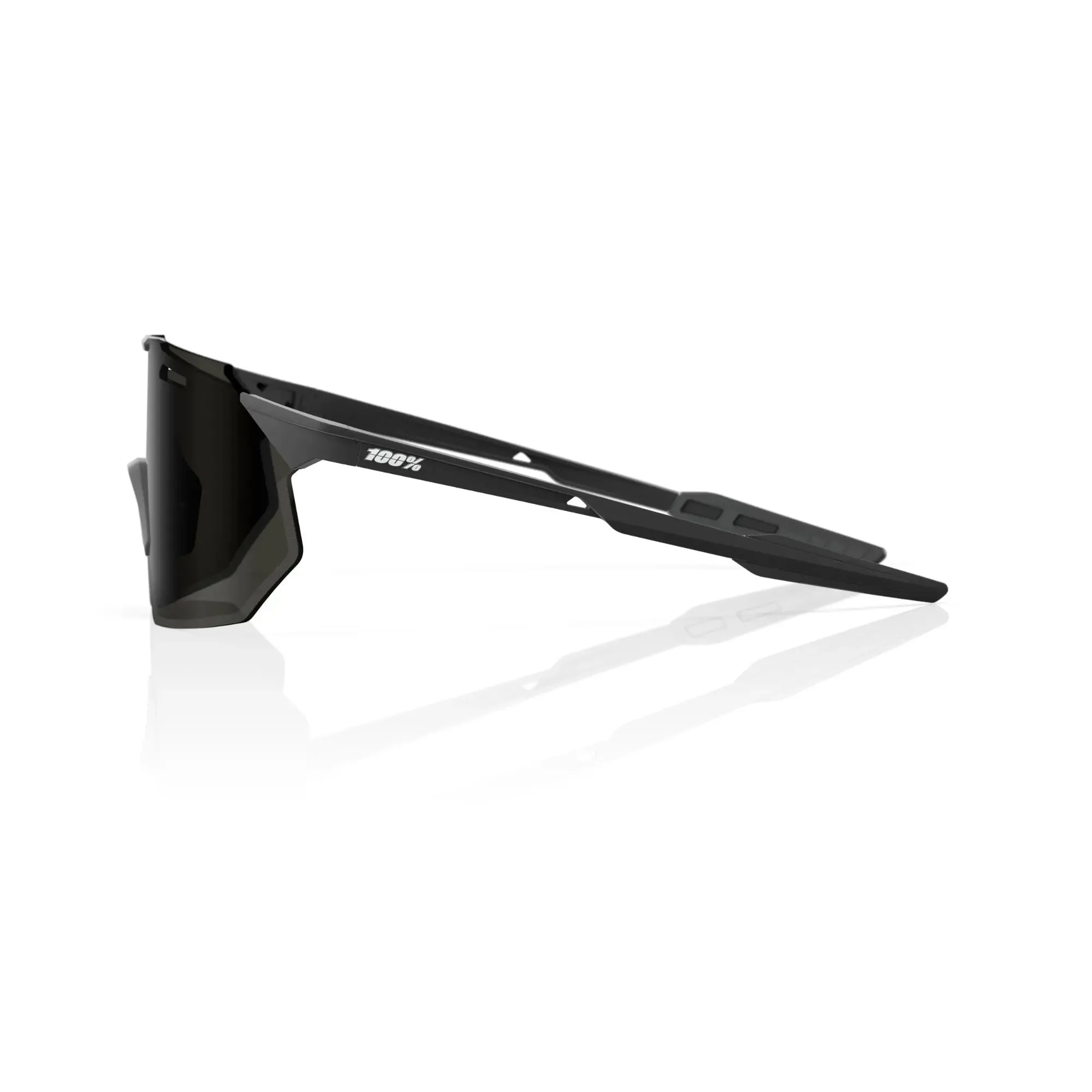 100% Hypercraft SQ Glasses Matt Black / Smoke Lens