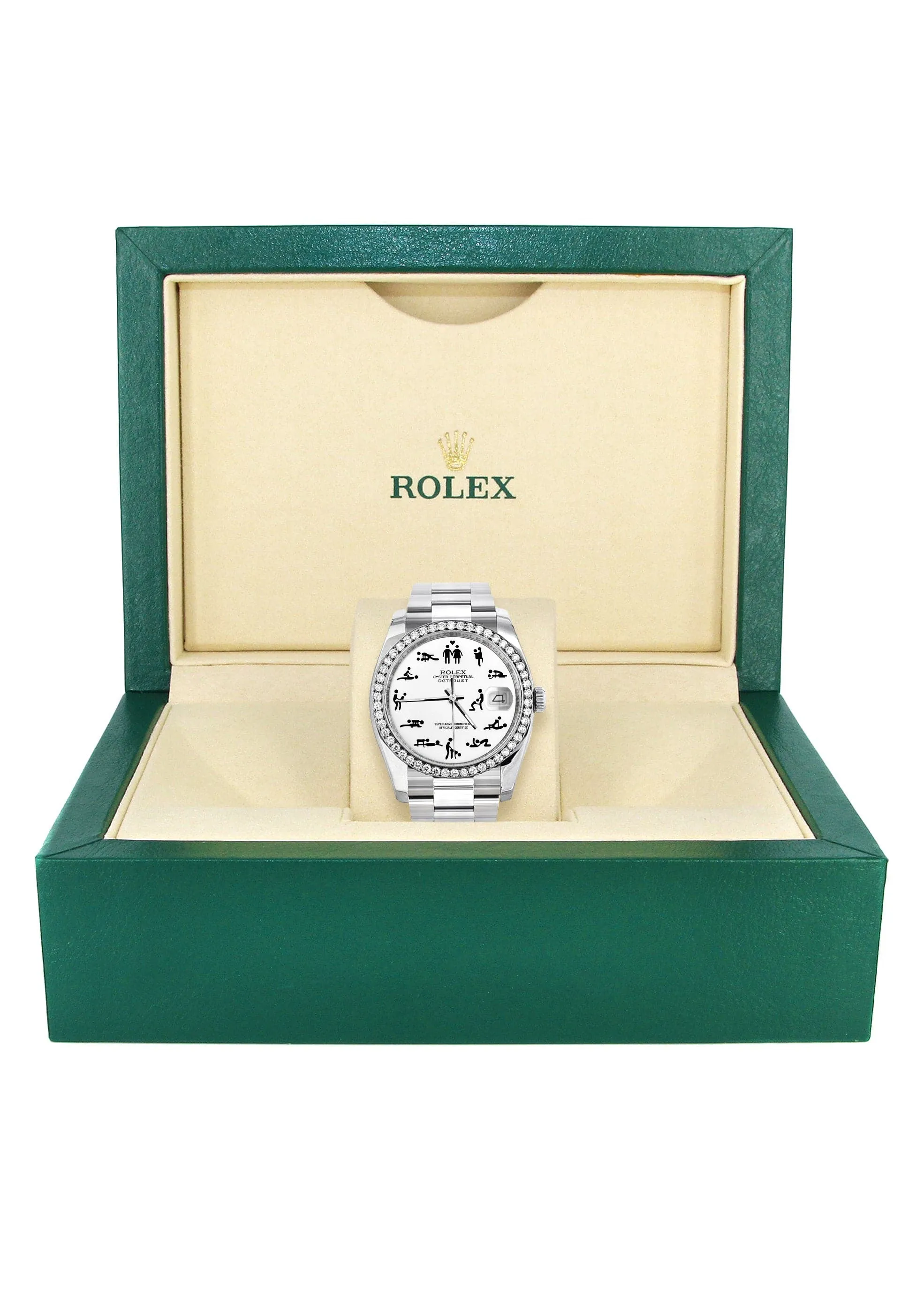 116200 | Rolex Datejust Watch | 36Mm | Erotic Dial | Oyster Band