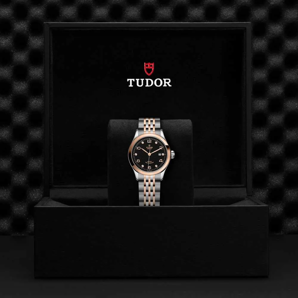 1926 28MM STEEL AND ROSE GOLD