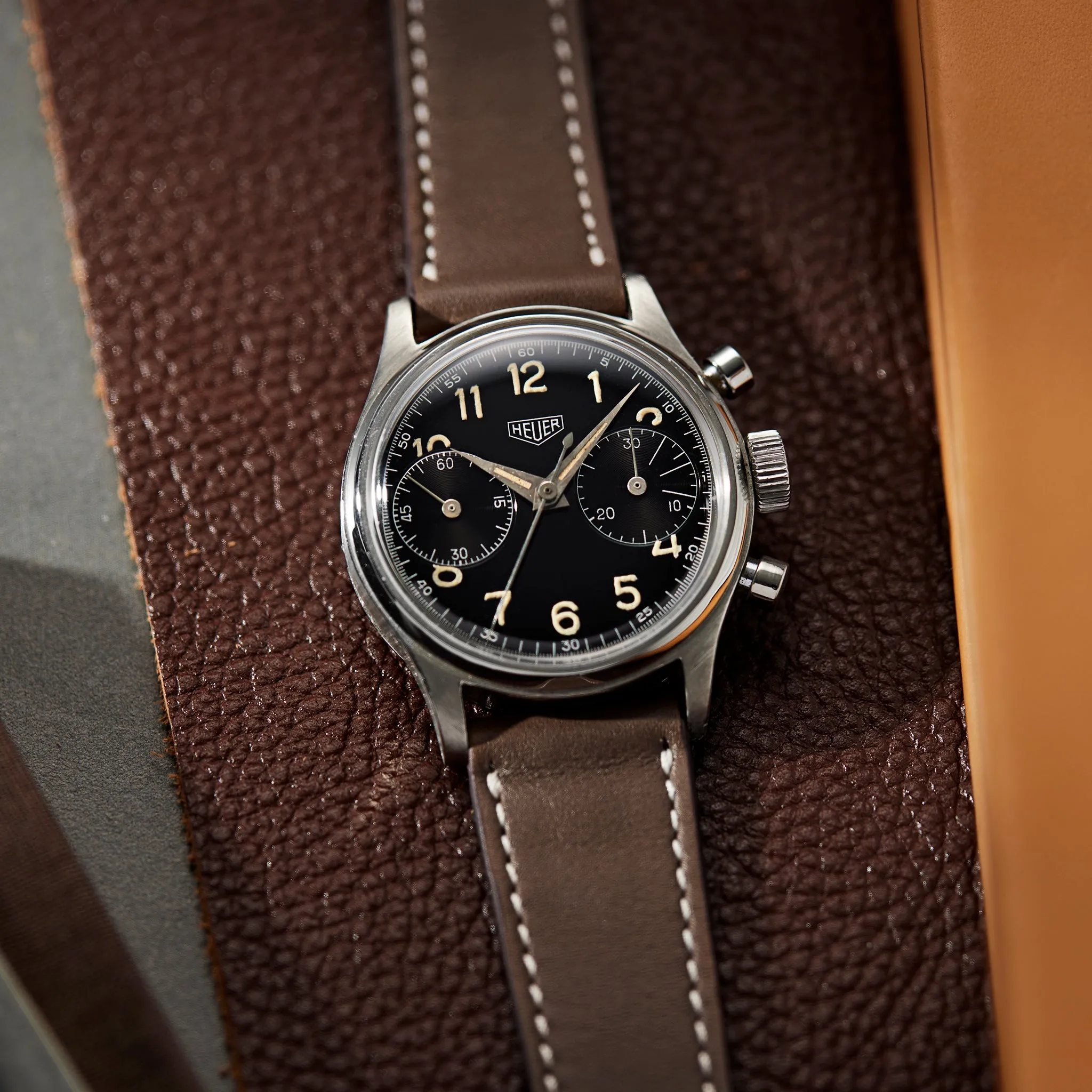 1940s Heuer 'Big Eyes' Chronograph Ref. 2406