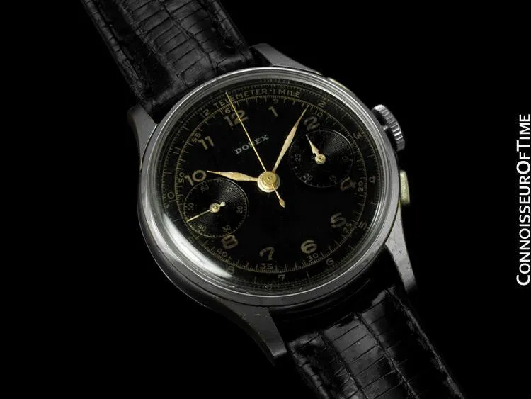 1940's Swiss Vintage Professional & Sporting Telemeter Mens Chronograph Watch