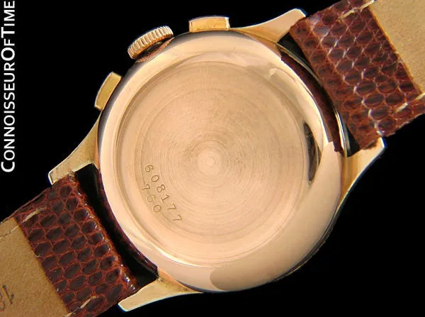 1945 Breitling Vintage Aviator's Ref. 760 Mens Chronograph Watch - 18K Rose Gold
