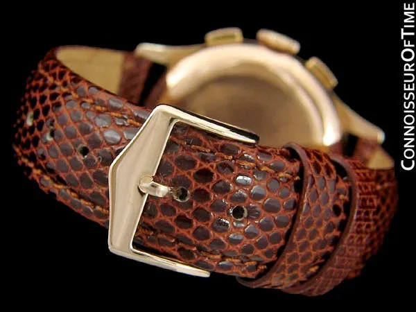 1945 Breitling Vintage Aviator's Ref. 760 Mens Chronograph Watch - 18K Rose Gold