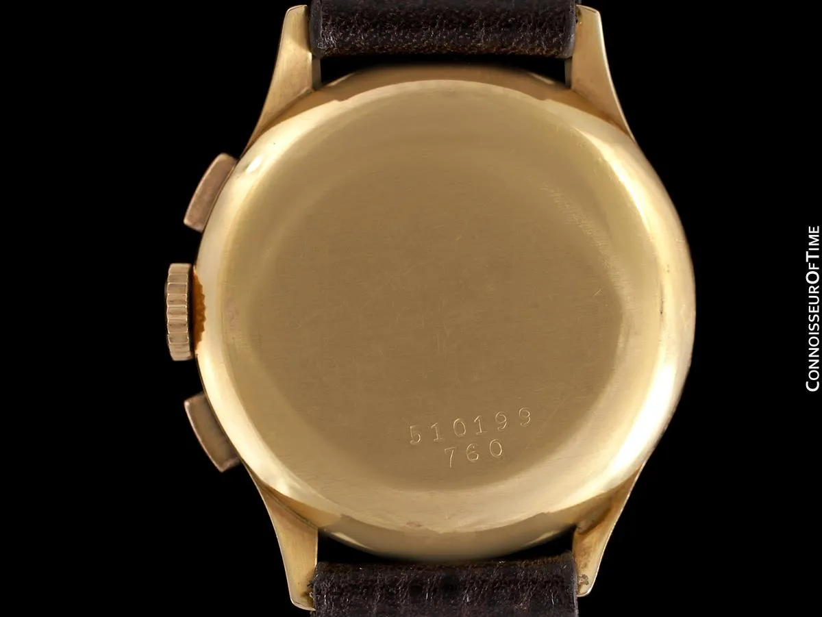 1948 Breitling Vintage Aviator's Ref. 760 Mens Chronograph Watch - 18K Rose Gold