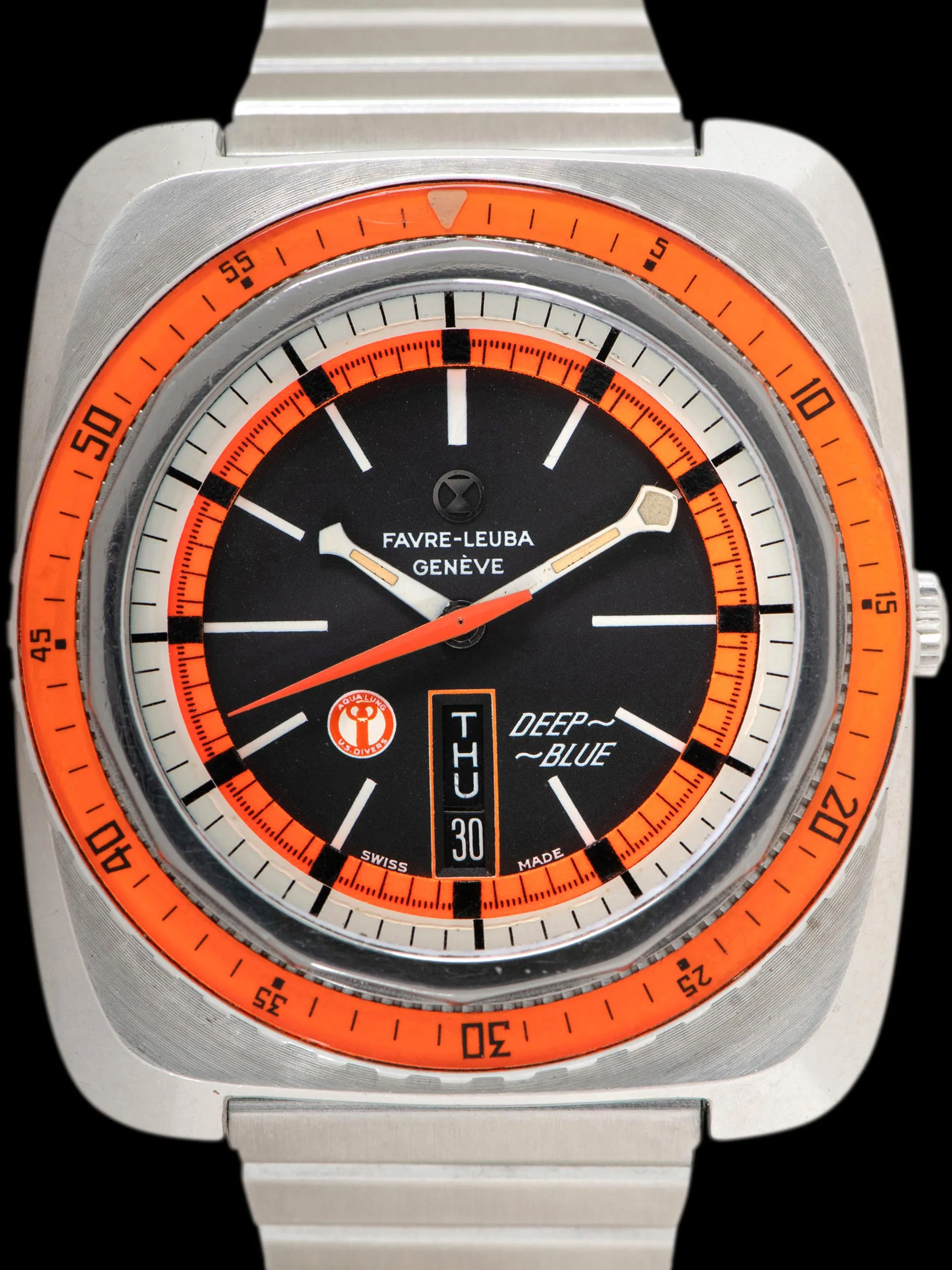 1960s Favre-Leuba Deep Blue (Ref. 59973) "U.S. Diver's"