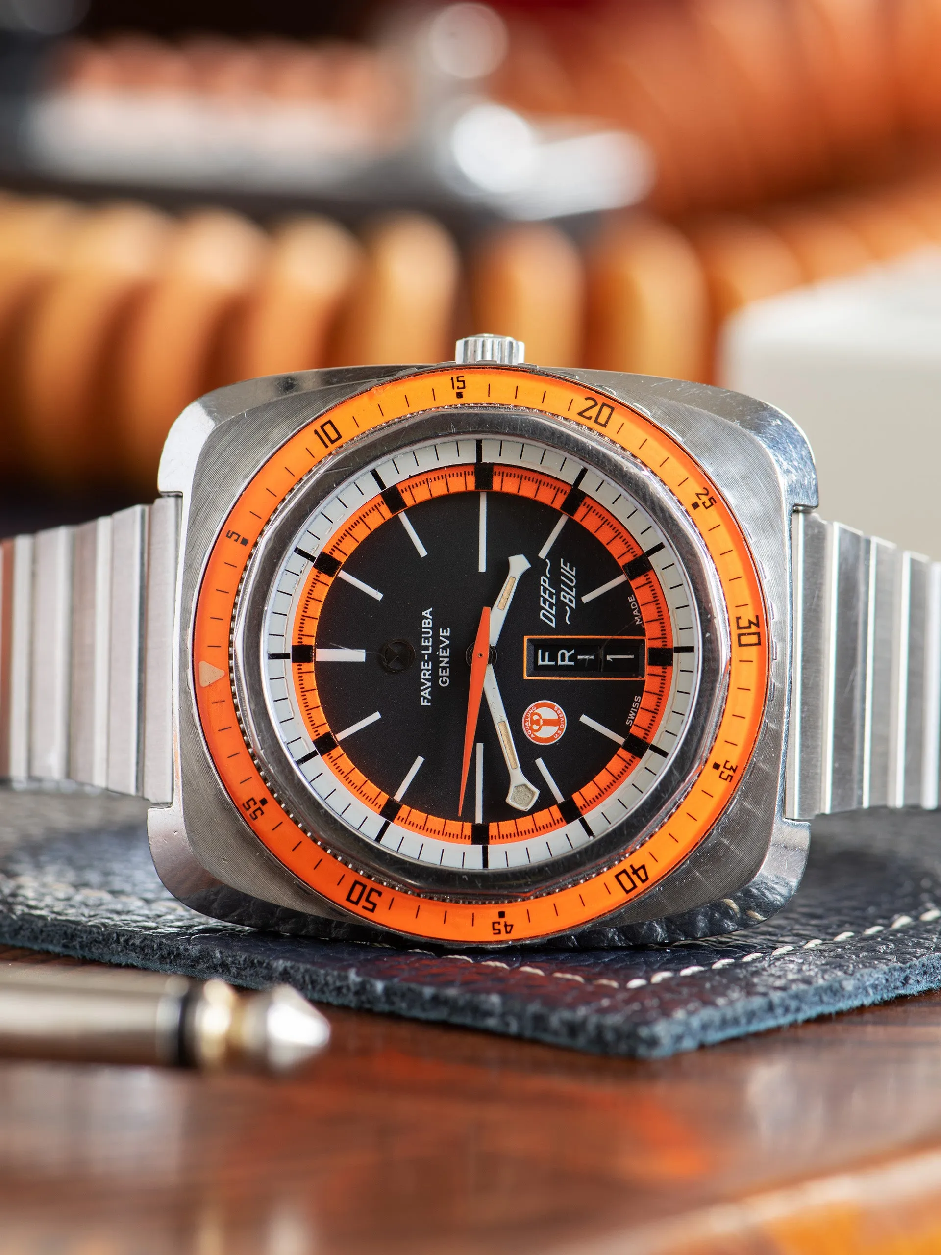 1960s Favre-Leuba Deep Blue (Ref. 59973) "U.S. Diver's"
