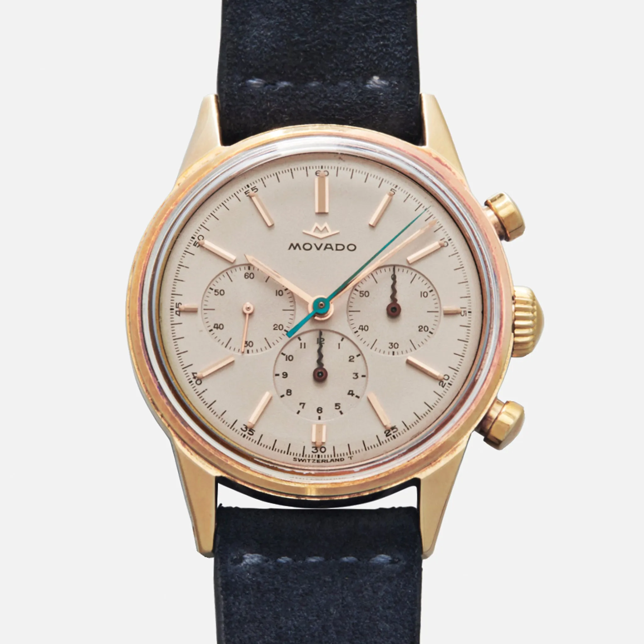 1960s Movado M95 Sub-Sea Chronograph Ref. 95-224-568 In 14k Yellow Gold