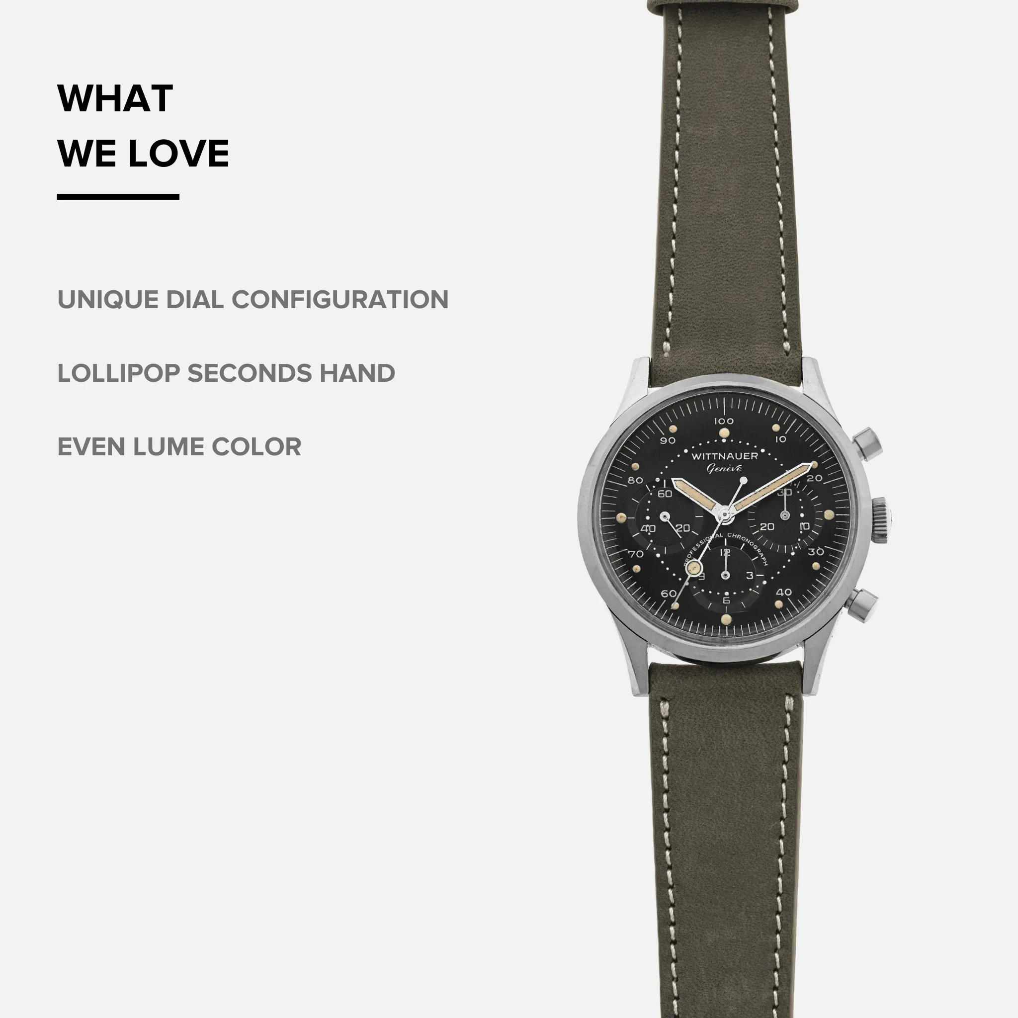1960s Wittnauer Professional Chronograph Ref. 242T