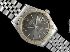 1969 Rolex Vintage Turn-O-Graph Thunderbird Datejust Mens Watch, 1625 - Stainless Steel & 18K White Gold