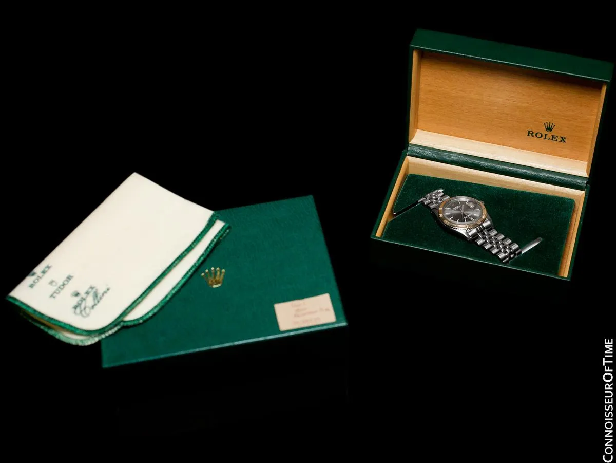 1969 Rolex Vintage Turn-O-Graph Thunderbird Datejust Mens Watch, 1625 - Stainless Steel & 18K White Gold