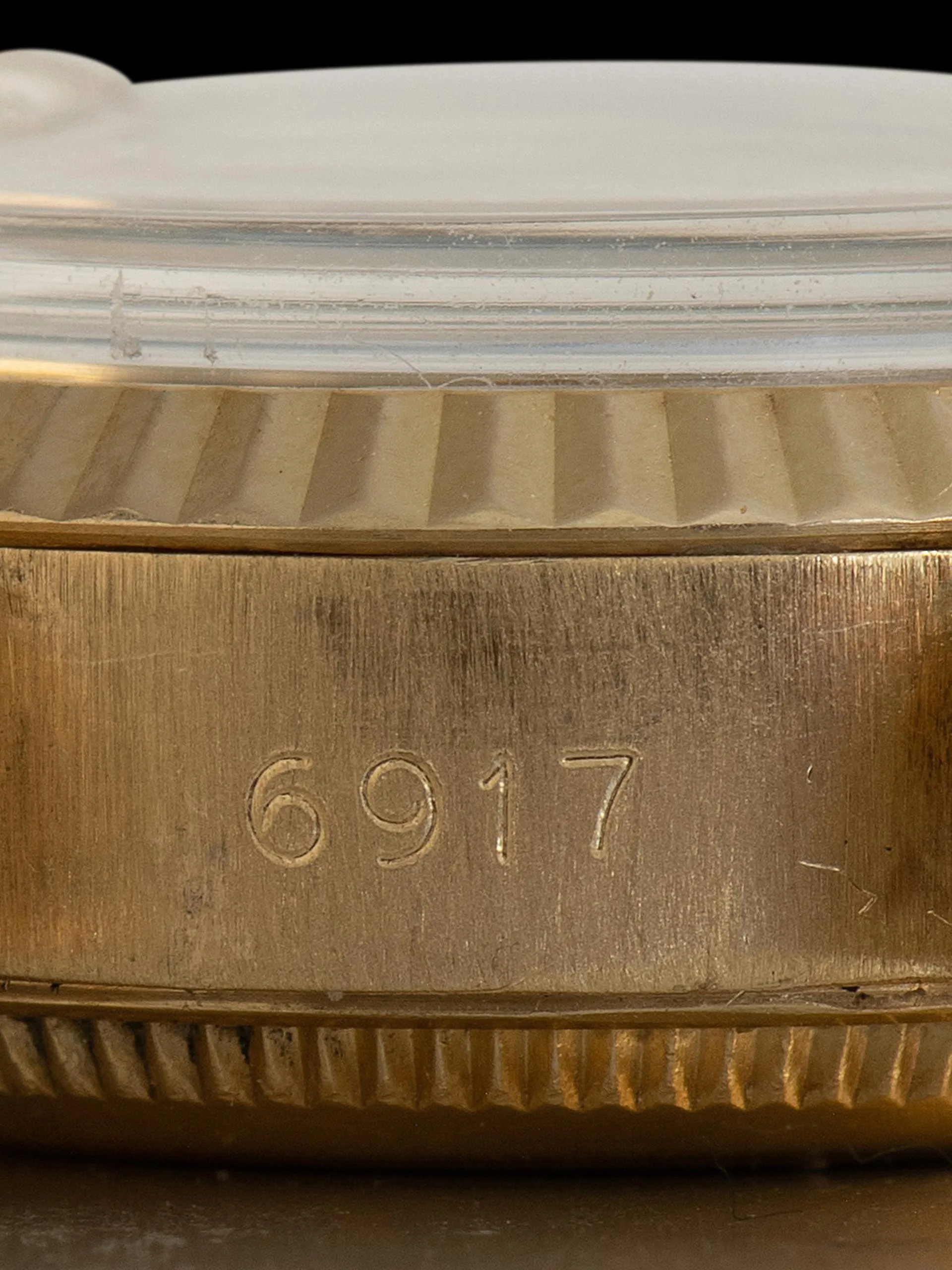 1979 Rolex Ladies Datejust 18K YG (Ref. 6917) Tiger Eye Stone Dial W/ Box & Papers