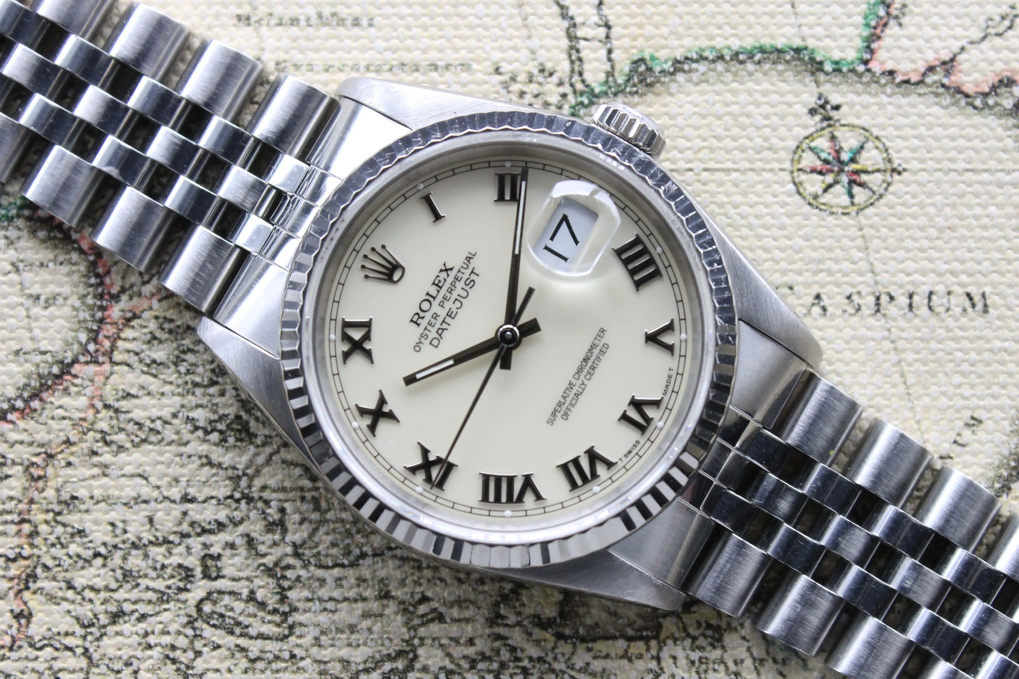 1990 Rolex Datejust St/WG Cream Dial Ref. 16234