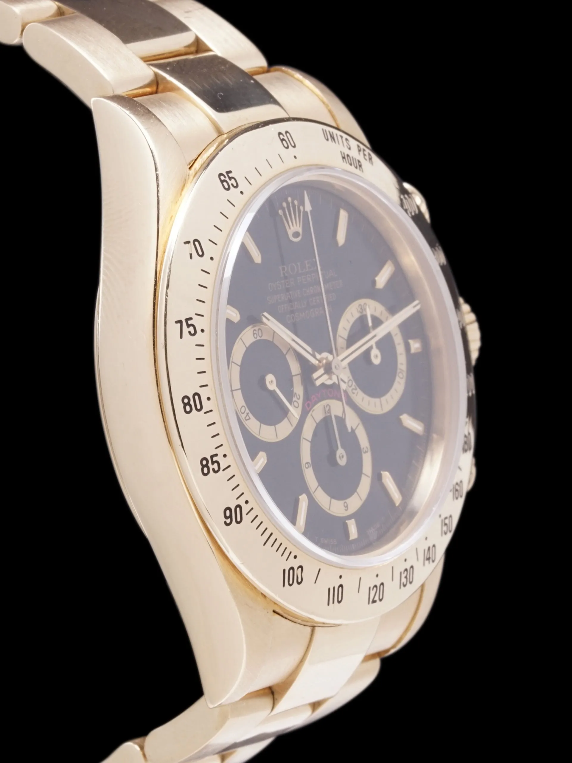 1991 Rolex Zenith Daytona (Ref. 16528) 18k YG Black Dial W/ Box & Hangtag
