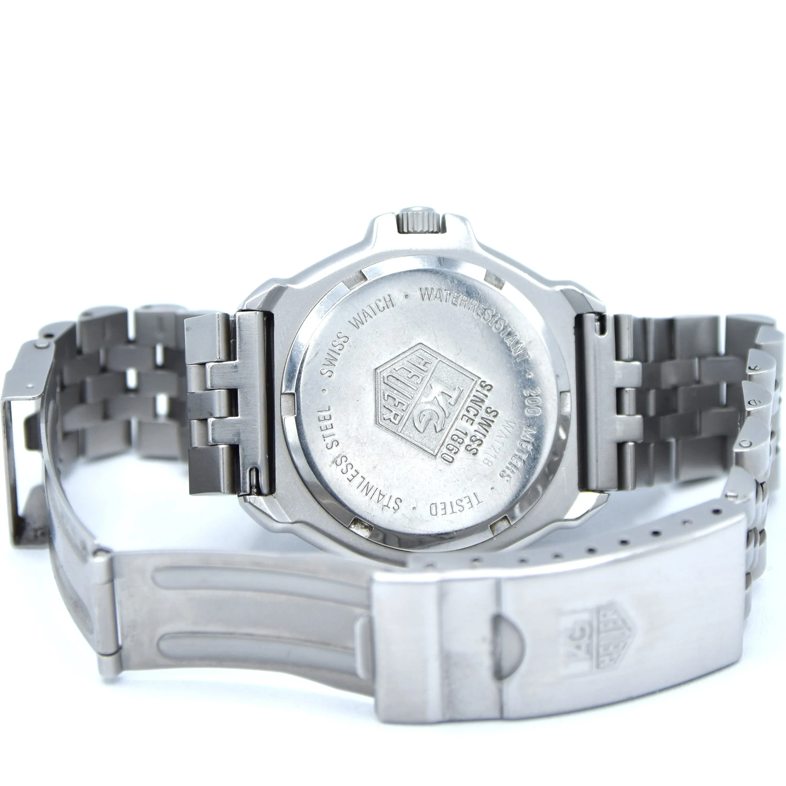 1998 TAG Heuer Formula 1 Series Dive Watch Model WA 1218 in 34mm Stainless Steel Full Box & Papers Set