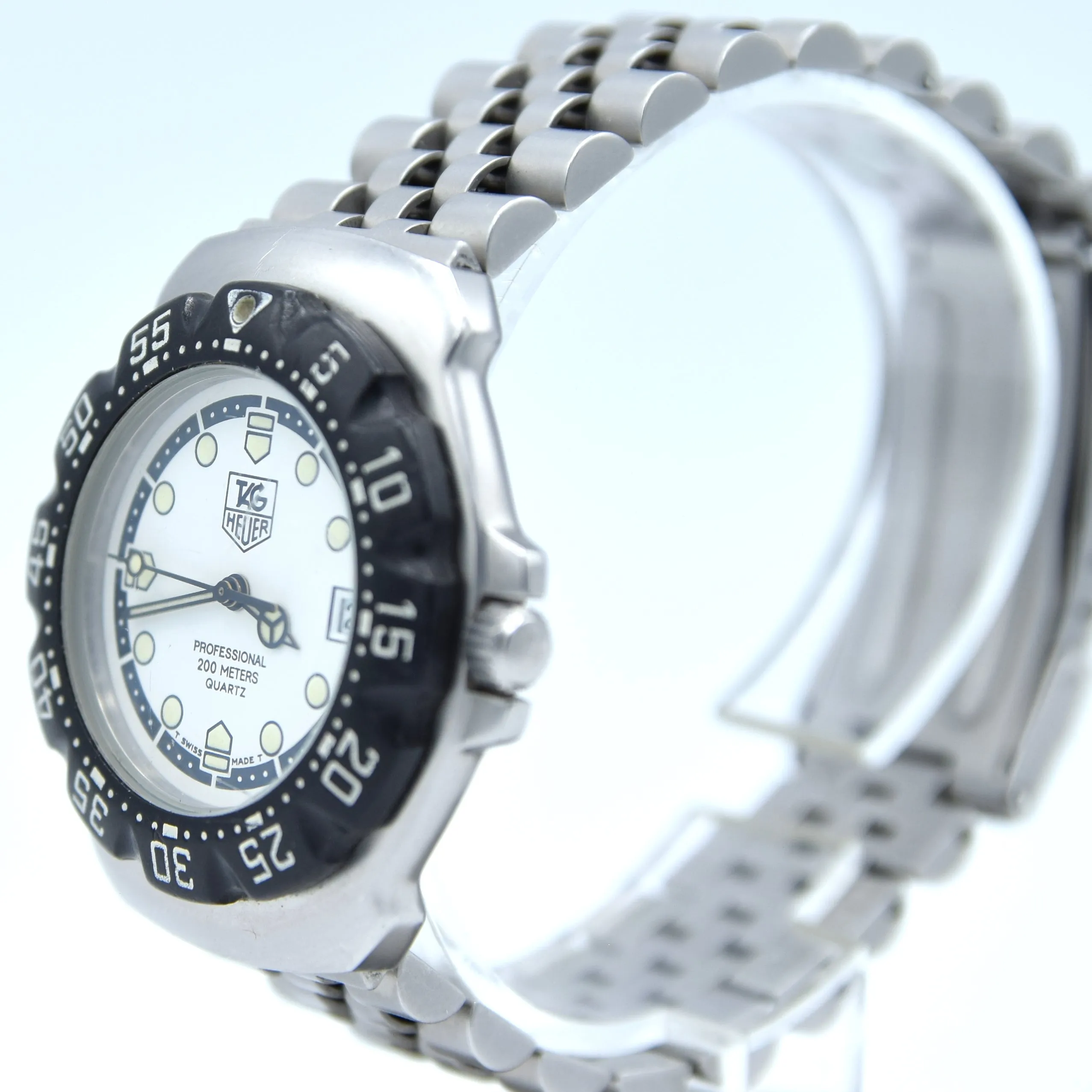 1998 TAG Heuer Formula 1 Series Dive Watch Model WA 1218 in 34mm Stainless Steel Full Box & Papers Set