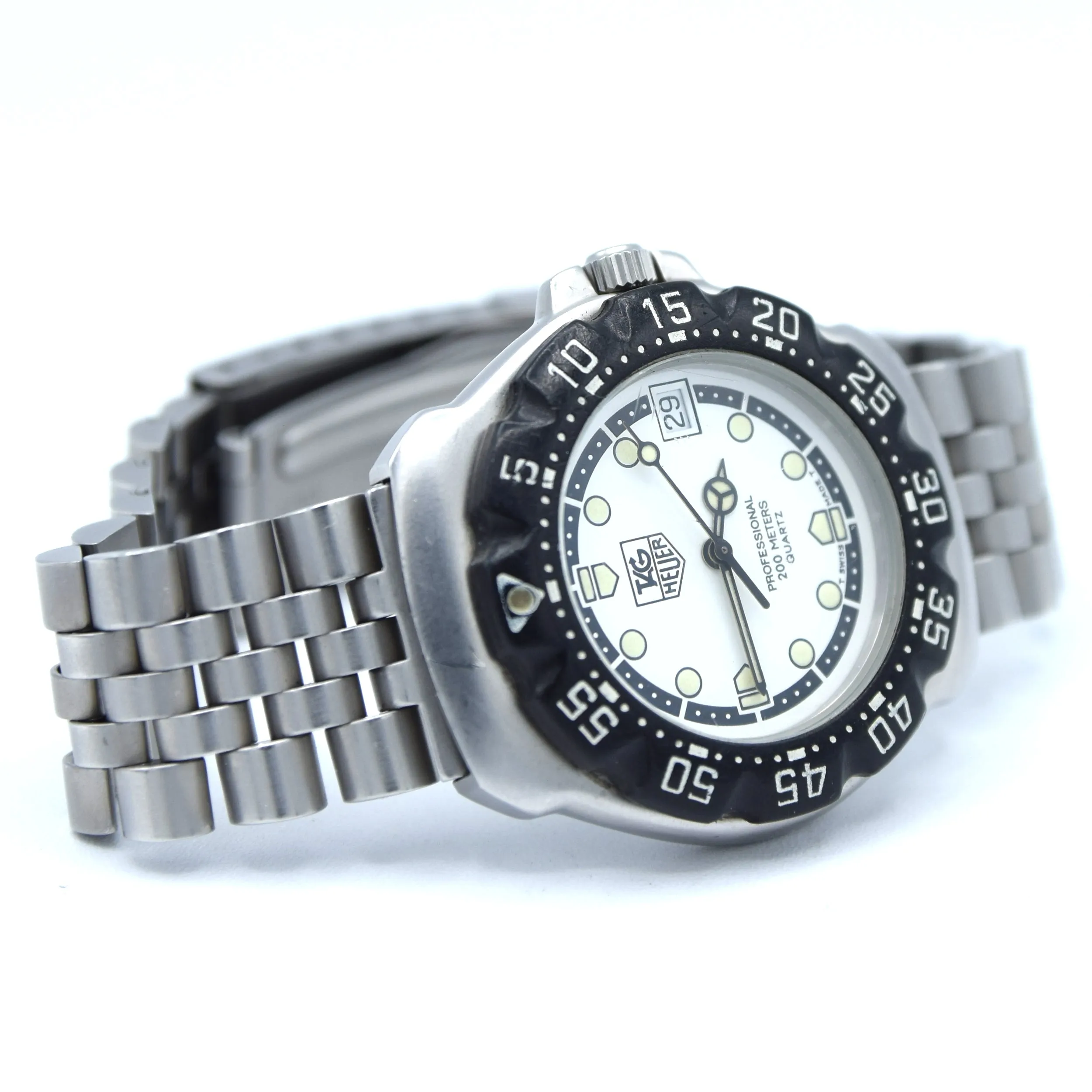 1998 TAG Heuer Formula 1 Series Dive Watch Model WA 1218 in 34mm Stainless Steel Full Box & Papers Set