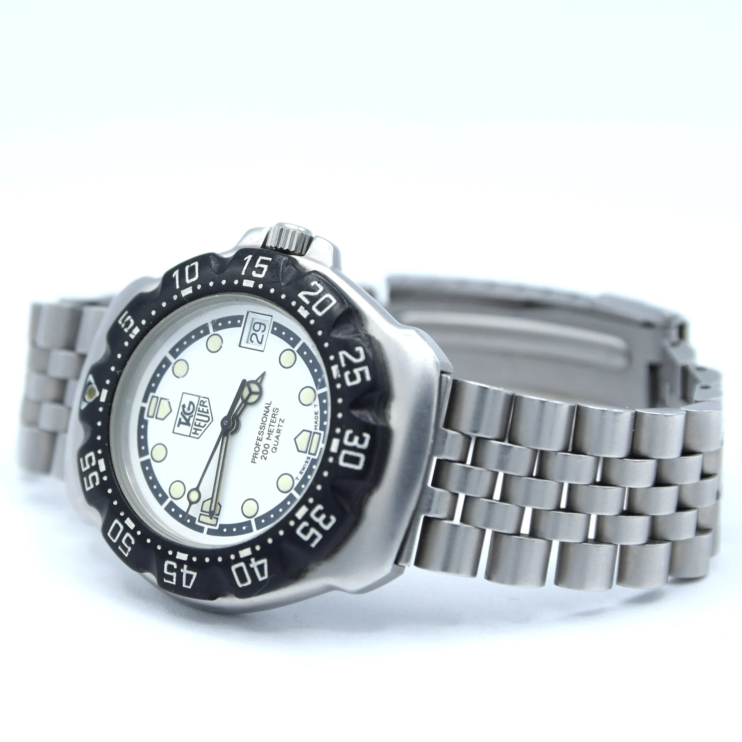 1998 TAG Heuer Formula 1 Series Dive Watch Model WA 1218 in 34mm Stainless Steel Full Box & Papers Set