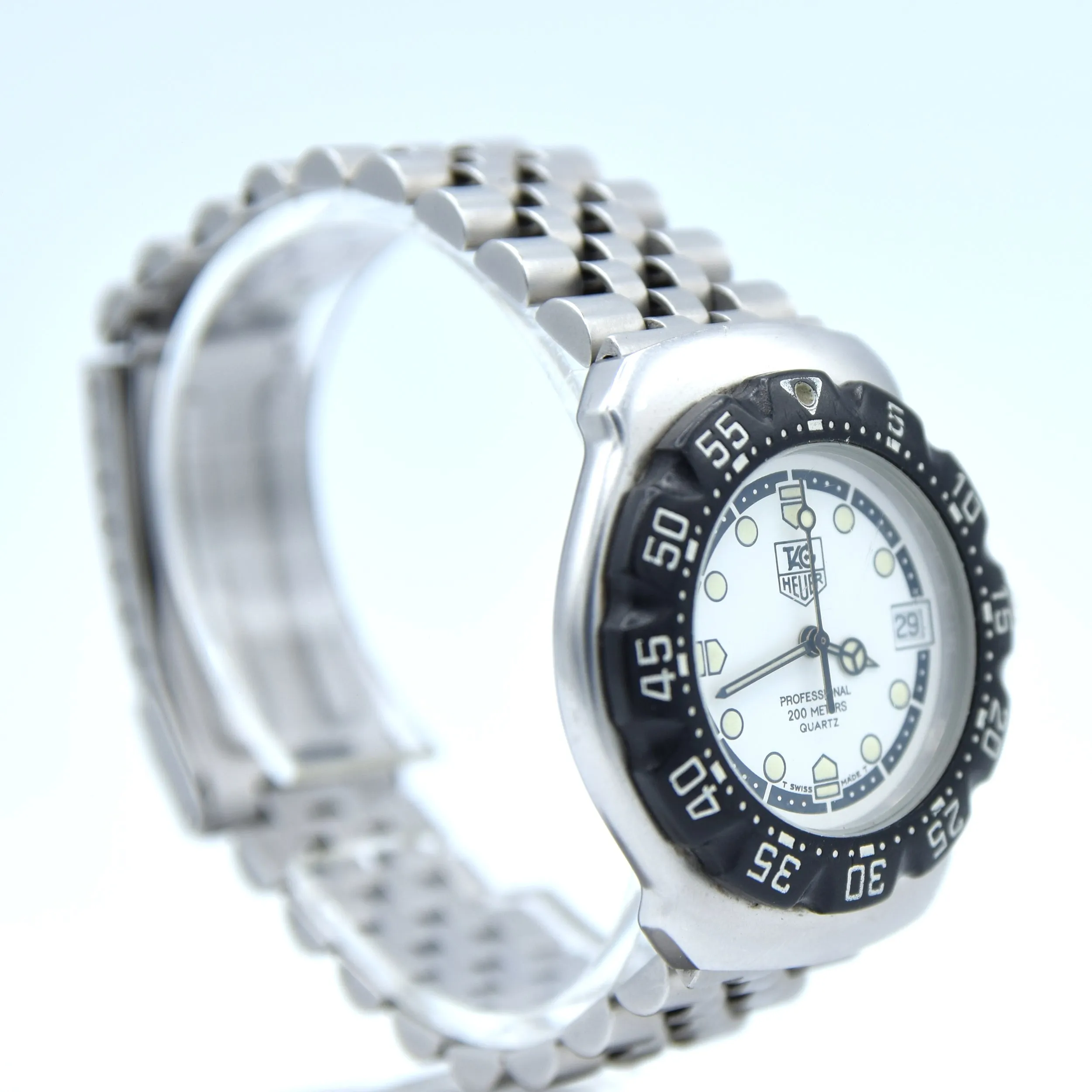 1998 TAG Heuer Formula 1 Series Dive Watch Model WA 1218 in 34mm Stainless Steel Full Box & Papers Set