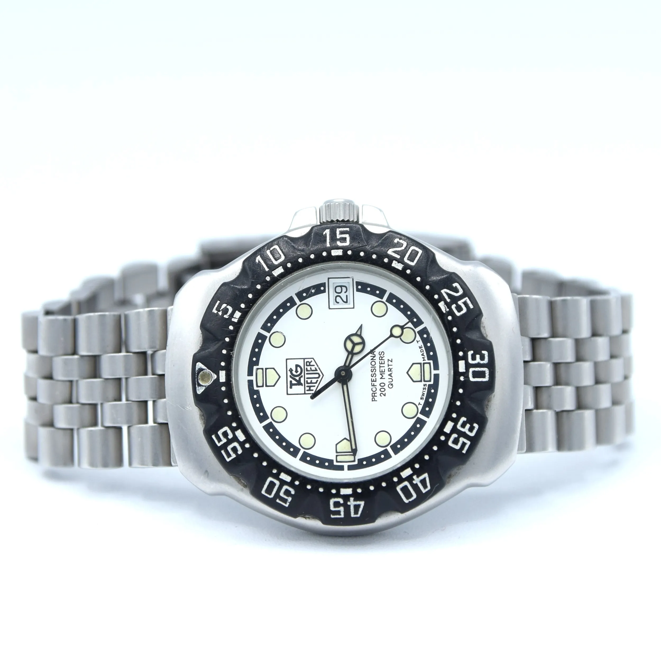 1998 TAG Heuer Formula 1 Series Dive Watch Model WA 1218 in 34mm Stainless Steel Full Box & Papers Set