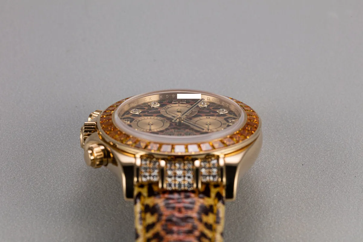2001 Rolex 18K YG Leopard Daytona 116598