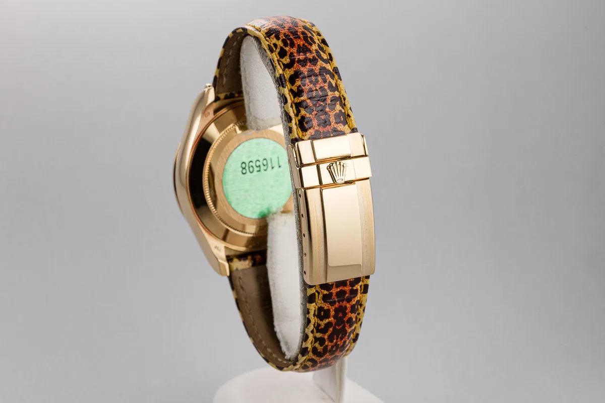2001 Rolex 18K YG Leopard Daytona 116598