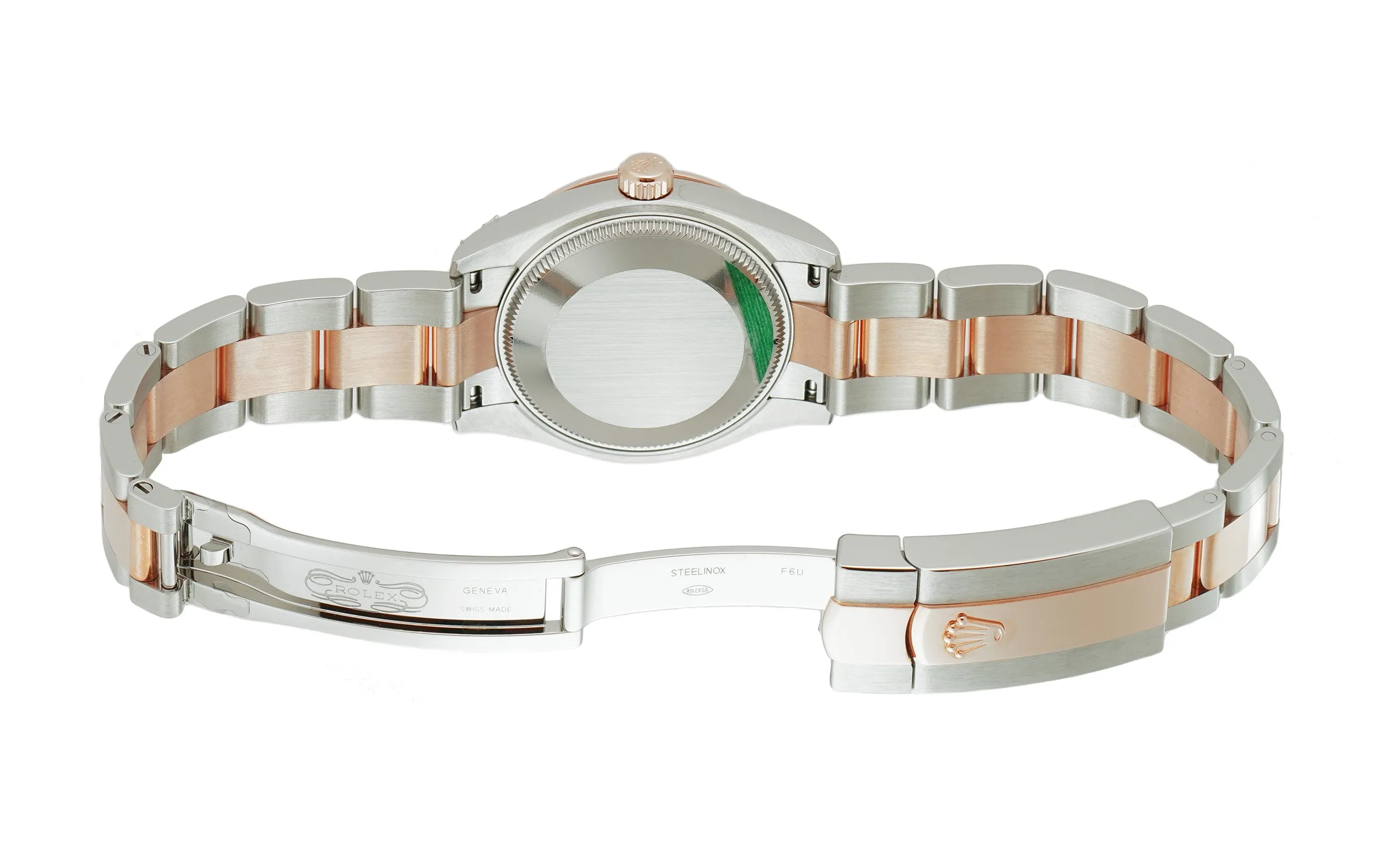 31mm Steel And Everose Gold Rose Roman Dial Oyster Bracelet