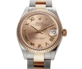 31mm Steel And Everose Gold Rose Roman Dial Oyster Bracelet