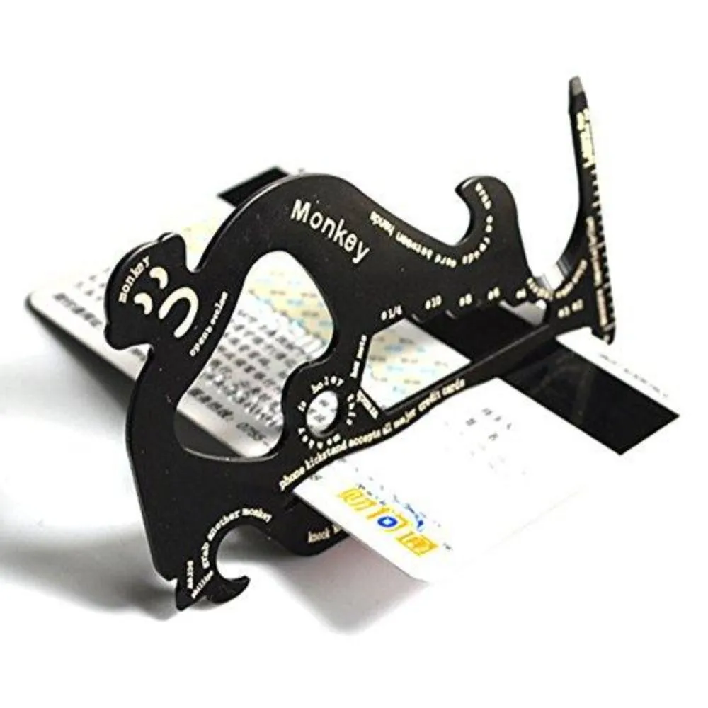 Acme Approved Pocket Monkey Multi Tools Credit Card Pocket and Wallet Multitool Card | 15 in 1 | EDC | Zombie Survival Kit Outdoor Multi-tool Wallet sized For Men and Women