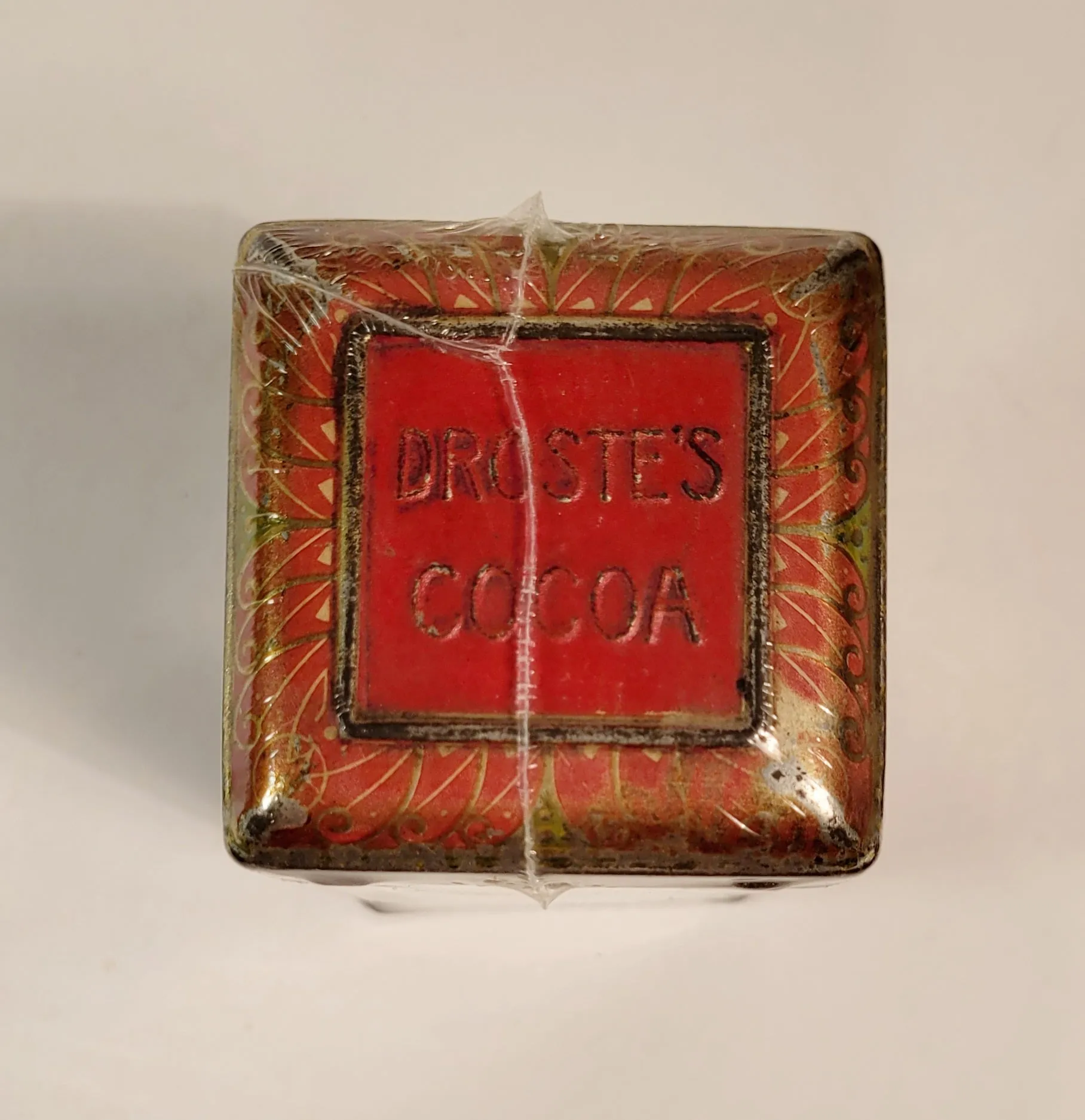 Antique DROSTE’S Dutch Process COCOA TIN, Hot Chocolate, Haarlem, Vintage Kitchen