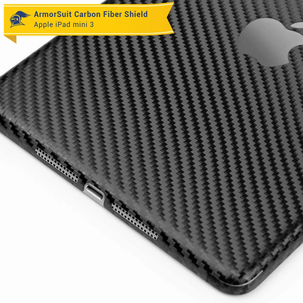 Apple iPad Mini 3 Screen Protector   Carbon Fiber Skin
