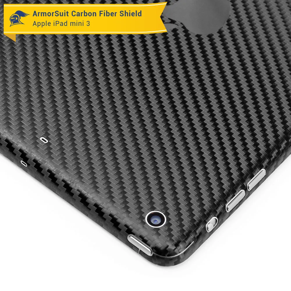 Apple iPad Mini 3 Screen Protector   Carbon Fiber Skin