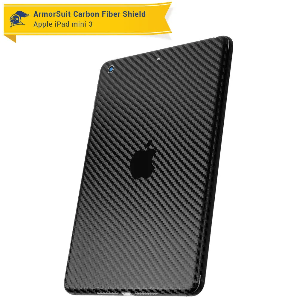 Apple iPad Mini 3 Screen Protector   Carbon Fiber Skin