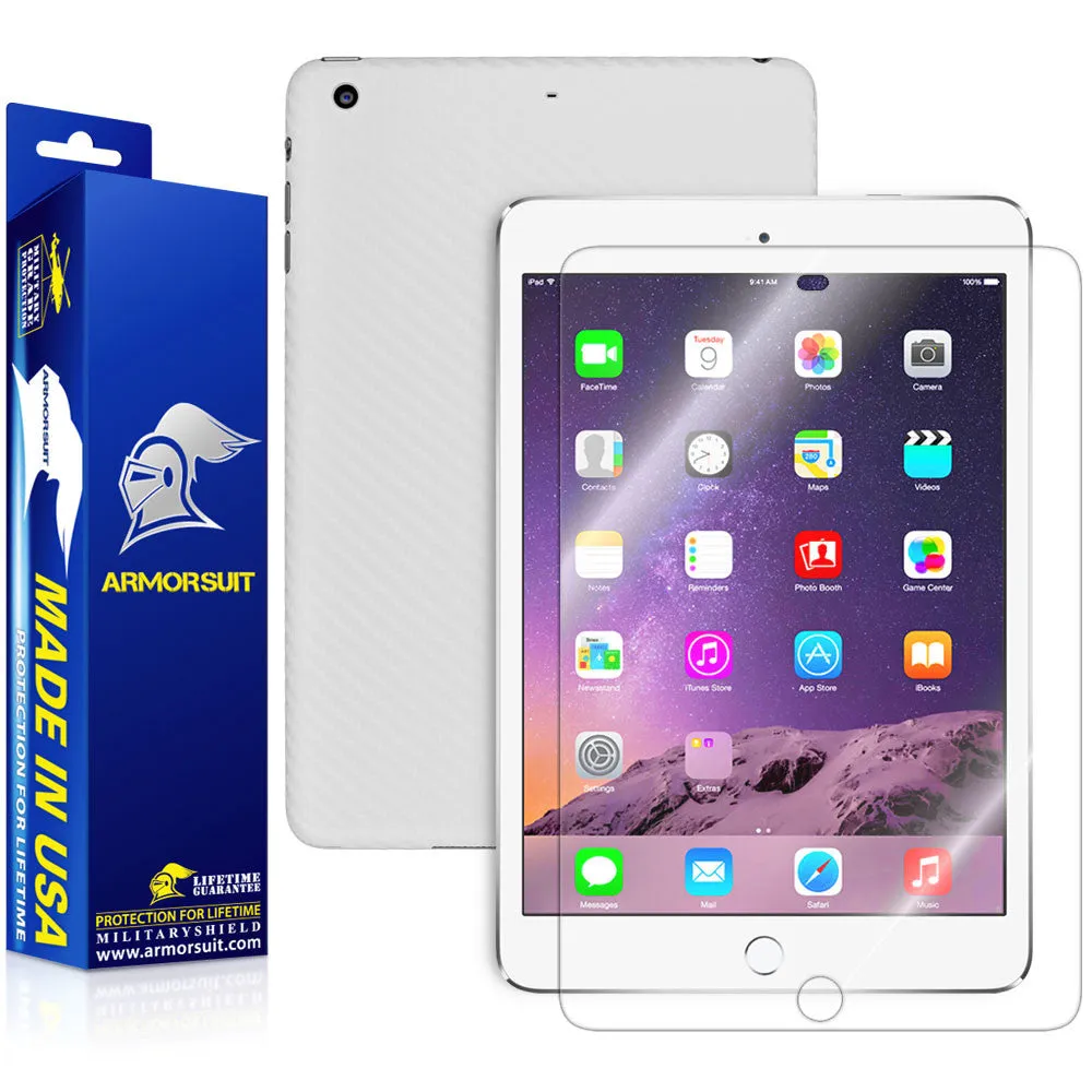Apple iPad Mini 3 Screen Protector   Carbon Fiber Skin