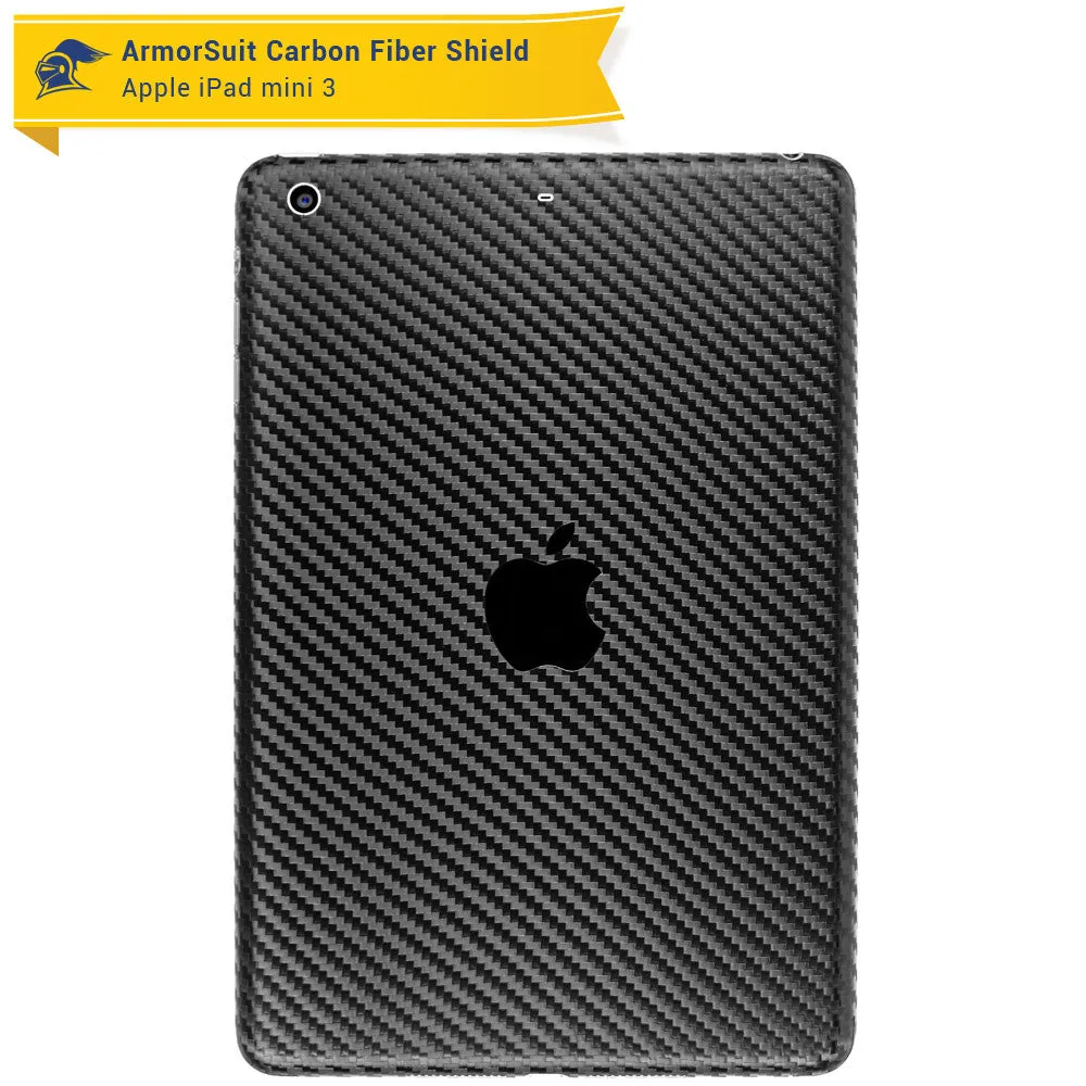 Apple iPad Mini 3 Screen Protector   Carbon Fiber Skin