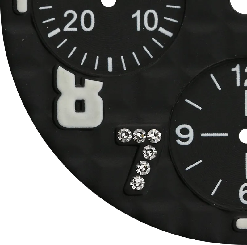 Audemars Piguet 42mm Black Méga Tapisserie Pattern Custom Dial