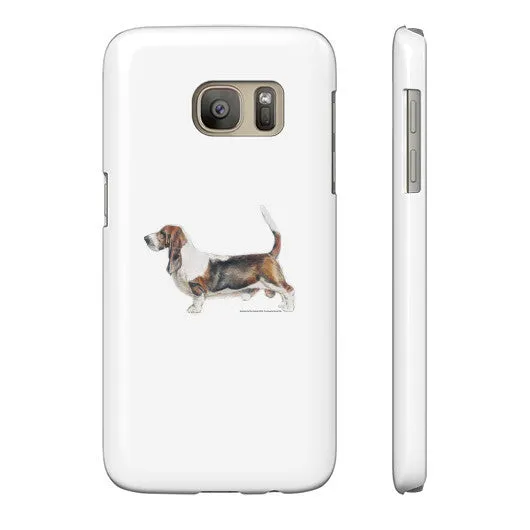 Basset Hound Illustration Phone Case