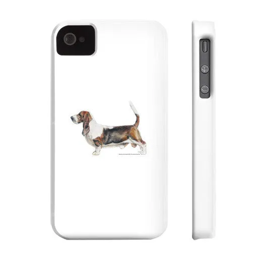 Basset Hound Illustration Phone Case