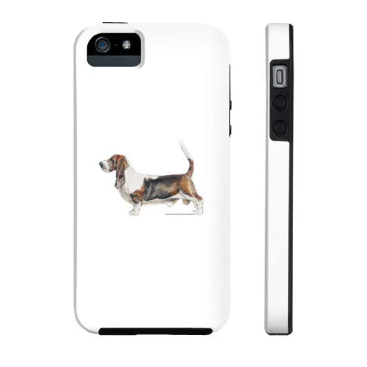 Basset Hound Illustration Phone Case