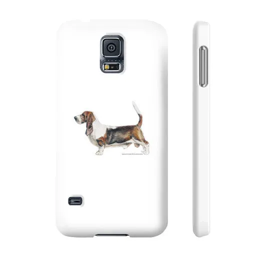 Basset Hound Illustration Phone Case