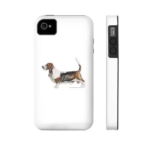 Basset Hound Illustration Phone Case