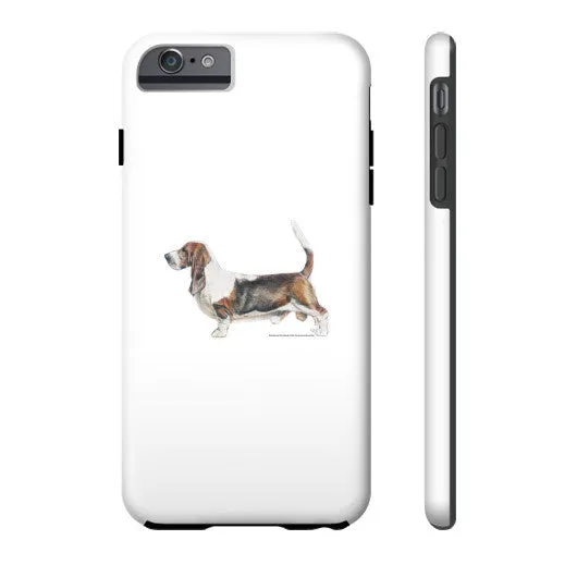 Basset Hound Illustration Phone Case