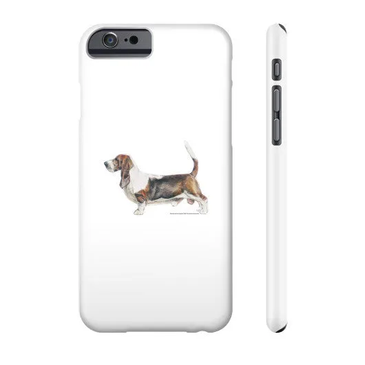 Basset Hound Illustration Phone Case