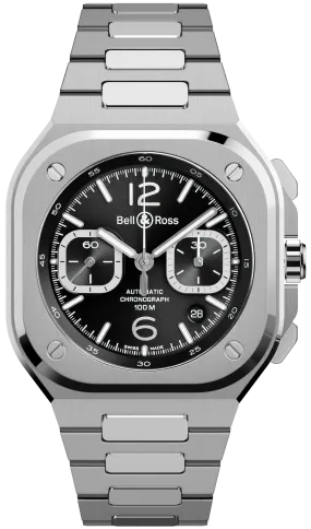 Bell & Ross BR 05 Chrono Black Steel Bracelet