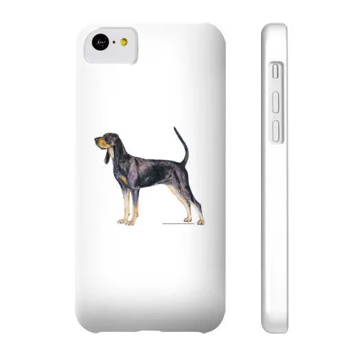 Black and Tan Coonhound Illustration Phone Case