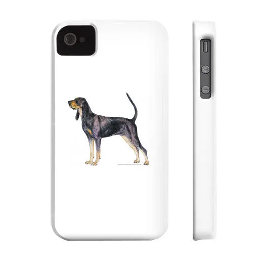 Black and Tan Coonhound Illustration Phone Case