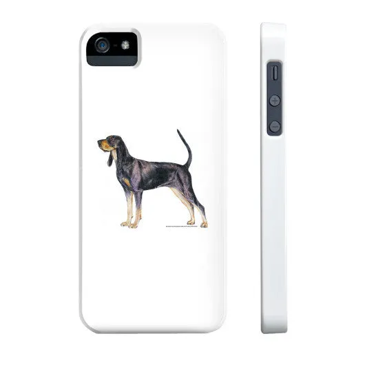 Black and Tan Coonhound Illustration Phone Case