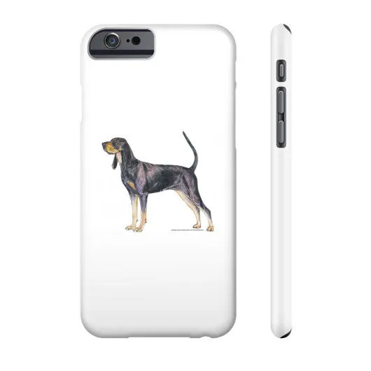 Black and Tan Coonhound Illustration Phone Case